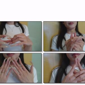 #209 – VR/3D – Posing My Long Natural Nails O Face