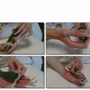 #196 – VR/3D – Scratching Cucumber With My Long Curved Nails