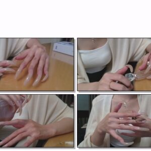 #198 – VR/3D – My Long Natural Nails Fiddling With Letter Opener