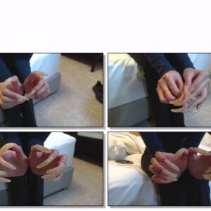 #251 – VR/3D – Sitting On Bed Doing A Natural Nail Show