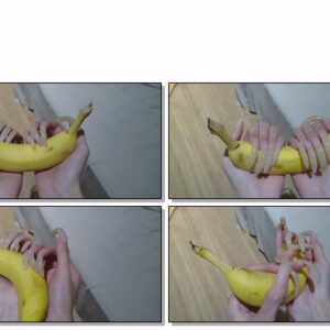 #379 – VR/3D – My Shiny Long Natural Nails On Banana