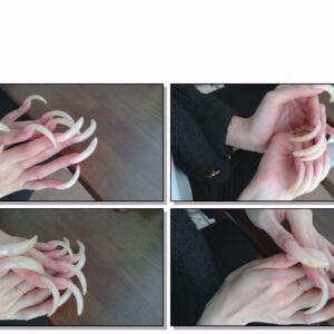 #388 – VR/3D – Posing My Long Nails On Table In Daylight