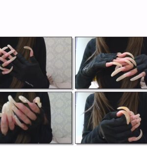 #393 – VR/3D – Long Nails Show In Fingerless Gloves