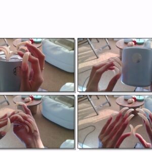 #396 – VR/3D – Tapping Cup With My Long Nails In Sunlight