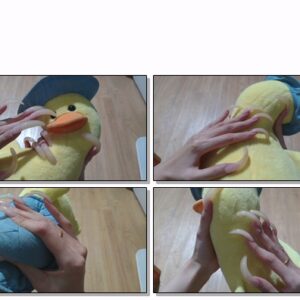 #399 – VR/3D – Squeezing Plushie Duck With My Long Nails