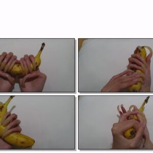 #401 – VR/3D – Showing My Long Shiny Nails With Banana