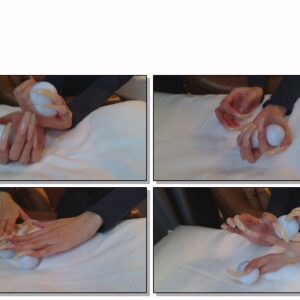 #268 – VR/3D – Long Natural Nails Playing With Gold Balls