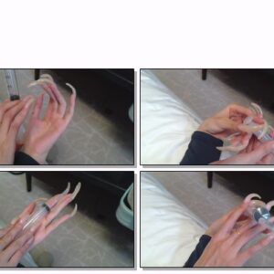 #275 – VR/3D – My Long Natural Nails Fiddling With Needle