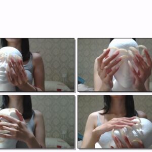 #294 – VR/3D – Scratching Foam Head With My Long Nails