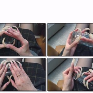 #303 – VR/3D – Holding A Glass With My Long Nail Hands