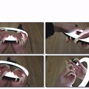 #320 – VR/3D – Ring Light Shining Through My Natural Long Nails