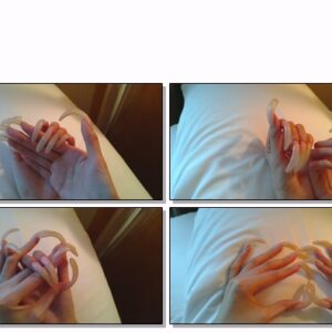 #416 – VR/3D – Close Up Posing My Long Nails On Pillow