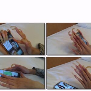 #332 – VR/3D – Laying In Bed Scrolling On Phone With Long Nails