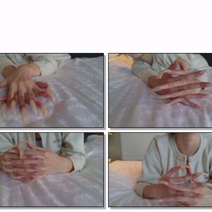 #421 – VR/3D – Laying Down Posing My Long Shiny Nails On Bedsheet