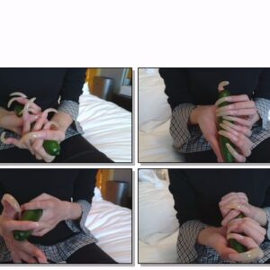 #335 – VR/3D – Scratching And Clawing Cucumber With My Long Nails