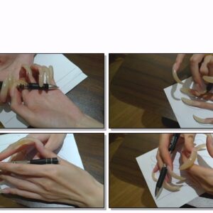 #349 – VR/3D – Drawing My Hands With Long Shiny Nails