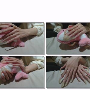 #352 – VR/3D – Gentle Scratching Of Plushie Toy With Long Nails