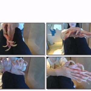 #436 – VR/3D – Clawing And Showing My Long Bright Shiny Nails