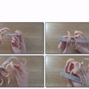 #446 – VR/3D – Filing My Long Natural Nails In Bright Daylight