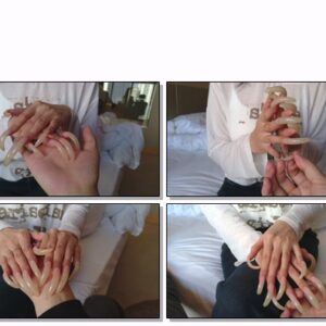 #445 – VR/3D – Man Showing My Long Bright Natural Nails Pt.2