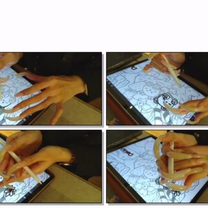 #367 – VR/3D – Drawing On Ipad With My Long Natural Nails