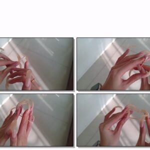 #455 – VR/3D – Cleaning Undersides Of My Long Natural Nails