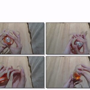 #374 – VR/3D – Posing My Long Shiny Nails With Perfume Bottle