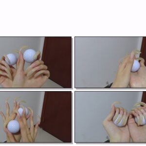 #461 – VR/3D – Fiddling With Golf Balls With My Long Curved Nails