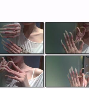 #465 – VR/3D – Posing My Long Natural Nails In Bathroom