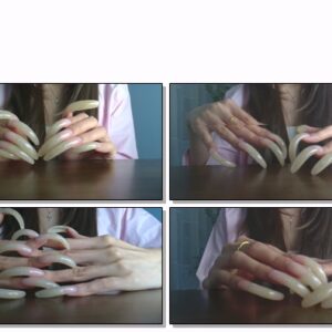 #466 – VR/3D – Close Up Posing Of My Long Nails On Table