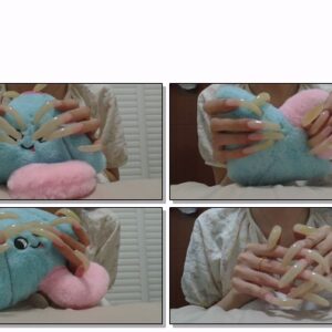 #472 – VR/3D – Scratching Plushie Toy With My Long Curved Nails