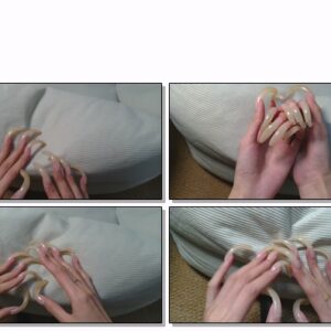 #474 – VR/3D – Scratching Pillow And Showing Long Natural Nails