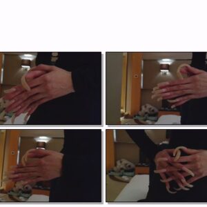 #515 – VR/3D – Posing My Long Shiny Nails In Black Dress