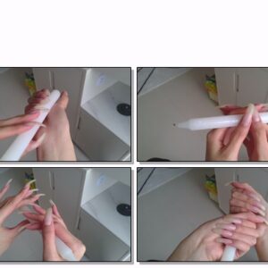 #652 – VR/3D – Fondling Candle With My Natural Nails In Daylight