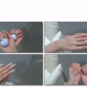 #659 – VR/3D – My Natural Long Nailbed Nails Fondling Golf Balls