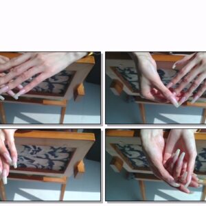 #665 – VR/3D – Sitting On Chair Posing My Natural Nails In Sunlight