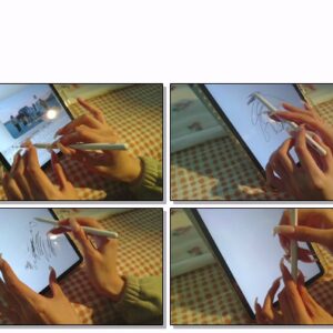 #552 – VR/3D – Drawing On Ipad With My Long Nailbed Nails