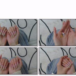 #684 – VR/3D – Showing Of My Long Natural Nailsbeds In First Person