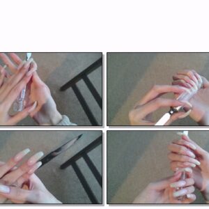 #563 – VR/3D – Tapping Letter Opener With My Long Nailbed Nails