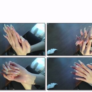 #568 – VR/3D – Sideview Of My Long Nailbed Nails