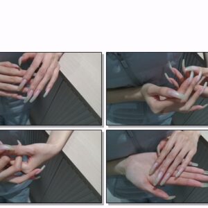 #692 – VR/3D – Posing My Natural Long Nailbed Nails