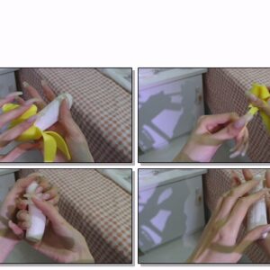 #576 – VR/3D – My Long Nailbed Nails Playing With Toy Banana