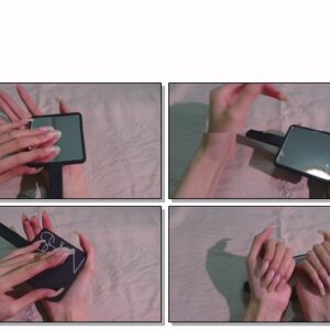 #579 – VR/3D – Tapping Hand Mirror With My Square Natural Nails