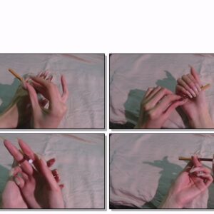 #580 – VR/3D – My Natural Long Nailbed Nails Diffling With Cigarette