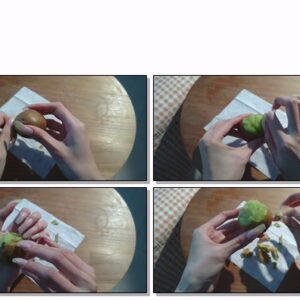 #586 – VR/3D – Peeling Kiwi With My Long Nailbed Nails