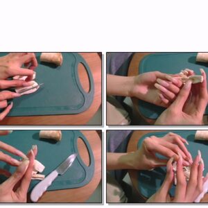#594 – VR/3D – Cutting Vegetables With My Long Nailbed Nails