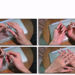 #597 – VR/3D – Showing My Natural Square Nails With Rings