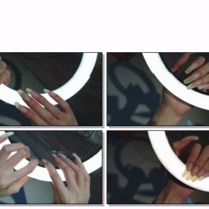 #598 – VR/3D – Posing My Long Nailbed Nails With Light Ring