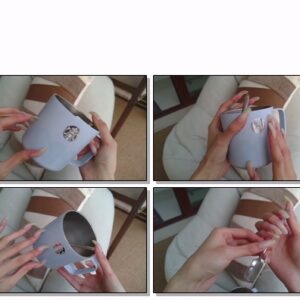 #600 – VR/3D – Tapping Cup With My Square Nails In Daylight