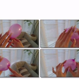 #603 – VR/3D – Piercing Balloon With My Natural Square Nails